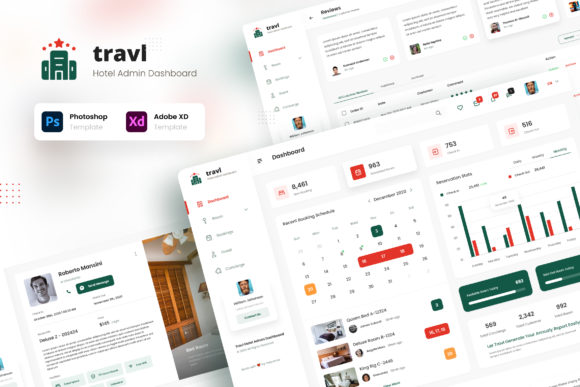 Download Travl - Hotel Admin Dashboard Template - Hotel Collection