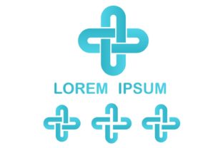Download Cyan Geometrical Logo Design Set - Premium Bundle