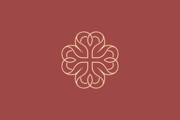 Download Heart Shape Petals Flower Feminine Logo. - Feminine logo Collection