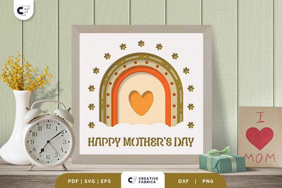 Download Happy Mother's Day 3D Shadow Box - Mother Collection